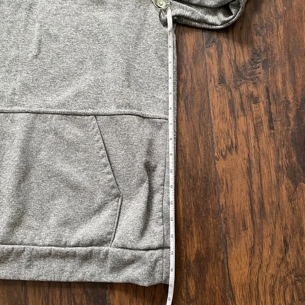 Nike Heather Gray Hoodie with Black Swoosh